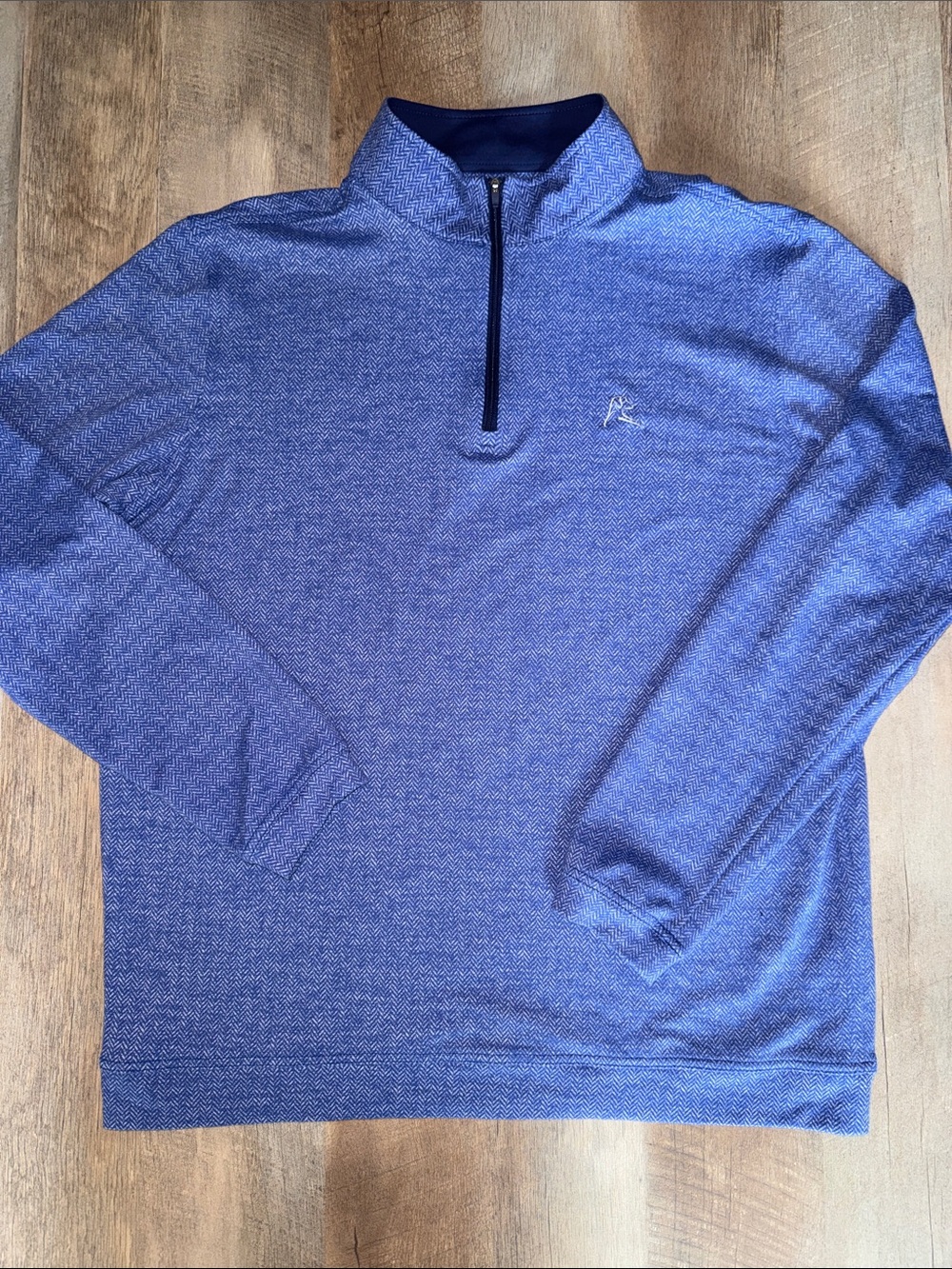 Rhoback Men's Large Blue Quarter-Zip
